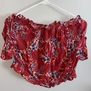 American eagle off the shoulder top